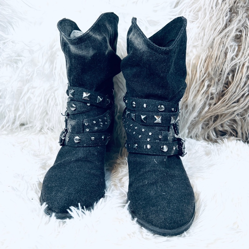 Report Western Grunge Studded Ankle Boots - Picture 8 of 12